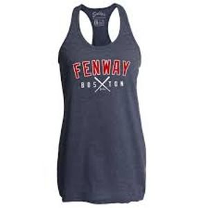 FENWAY CROSSED BATS WOMEN'S RACERBACK TANK TOP